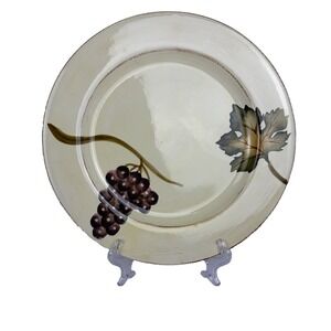 Tabletops Unlimited‎ Villa Grande 4 Hand Painted 12 1/2" Round Dinner Plates